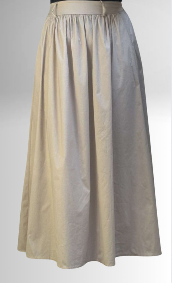 A-lijn rok beige