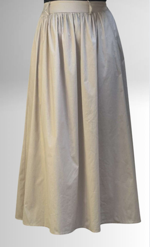 A-lijn rok beige