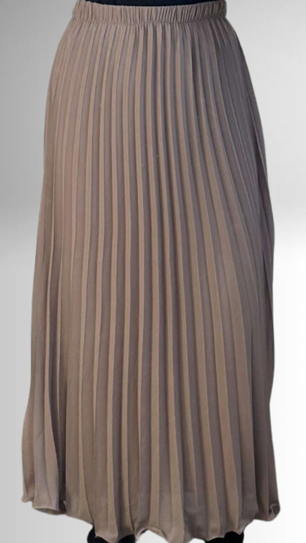 Plissérok taupe